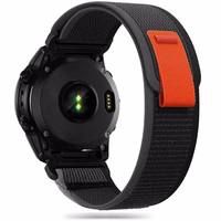 TECH-PROTECT NYLON GARMIN FENIX 5 / 6 / 6 PRO / 7 MELNS/ORANŽS