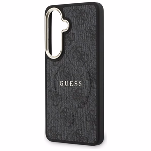Guess maciņš 4G Embossed Ring MagSafe priekš Samsung Galaxy S26 melns