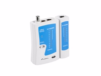 Lanberg NT-0401 network cable tester UTP/STP cable tester zils, balts