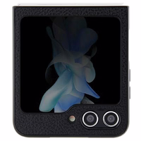 Hello Kitty Metal Logo Kitty Head viedtālruņa apvalks Samsung Galaxy Z Flip 5 - melns