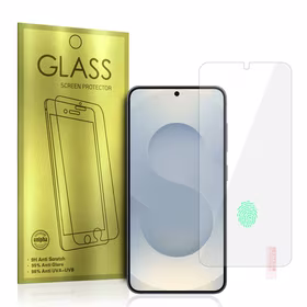 Aizsargstikls zelta SAMSUNG GALAXY S25 PLUS/S24 PLUS (ar pirkstu nospiedumu atbloķēšanu)