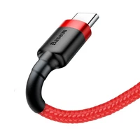 Baseus Cafule kabelis USB-C 2A 2m (sarkans)