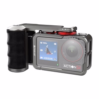 Metāla aizsargmaciņš ar Puluz rokturi DJI Osmo Action 5 Pro / Action 4 / Action 3