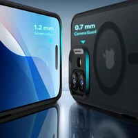 ESR Classic Hybrid Halolock MagSafe apvalks komplekts + rūdītais stikls iPhone 16 - daļēji caurspīdīgs