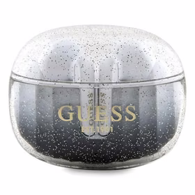 Guess Glitter Gradient TWS Bluetooth austiņas ar ENC uzlādes staciju - melnas