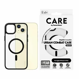 CARE by PanzerGlass Urban Combat Magnētiskais viedtālruņa apvalks iPhone 15 Plus - melns