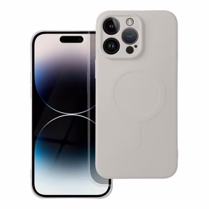 Silikona MAG COVER viedtālruņa apvalks ar MagSafe SAMSUNG S25 Plus pelēkas titāna krāsas