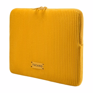 Tucano Velluto 2 neoprēna apvalks ar samta ārpusi 14 collu MacBook Pro un 13 collu klēpjdatoriem, dzeltens