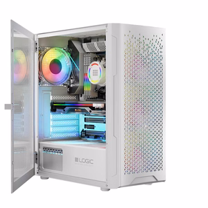 Logic ARAMIS ARGB MINIDI USB 3.0 datora korpuss, balts