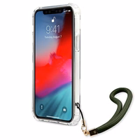 Guess GUHCP12LKSARKA iPhone 12 Pro Max 6.7" zaļš/haki cietais apvalks Camo kolekcija
