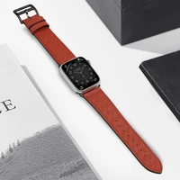 Ādas siksniņa Apple Watch 38 / 40 / 41 mm aproce – sarkana
