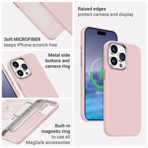 Crong Color Cover LUX Magnetic vāciņš ierīcei iPhone 15 Plus, saderīgs ar MagSafe, zils
