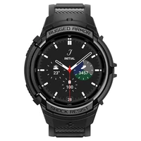 Spigen Rugged Armor Pro apvalks ar siksniņu Samsung Galaxy Watch 6 Classic (47mm) - melns