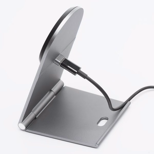 FORCELL F-ENERGY Flip Charge Qi2 15W bezvadu lādētājs saderīgs ar MagSafe sudraba