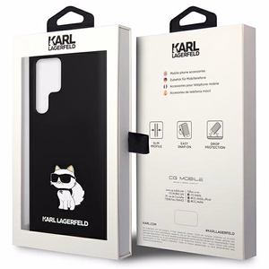 Karl Lagerfeld Silicone Choupette чехол для Samsung Galaxy S24 Ultra - чёрный