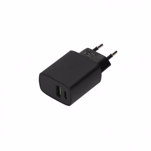 SEEK TOTI 20W Type-C + USB-A tīkla ātrais lādētājs, melns