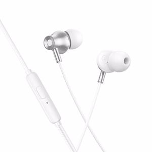 Vadu austiņas ar mikrofonu, Jack 3,5 mm, Hoco M119, sudraba krāsā