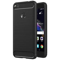 CARBON viedtālruņa apvalks HUAWEI P8 LITE 2017 / P9 LITE 2017 melns