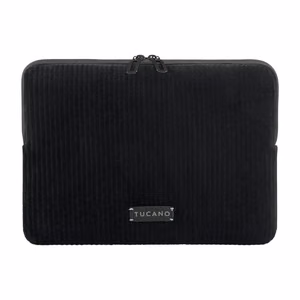 Tucano Velluto 2 neoprēna apvalks ar samta ārpusi 14 collu MacBook Pro un 13 collu klēpjdatoriem, melns