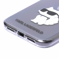 Karl Lagerfeld Ikonik Choupette Apvalks iPhone 11 / Xr - Caurspīdīgs