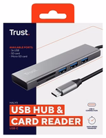Trust Halyx USB 3.2 Gen 1 Type-C 104 Mbit/s alumīnija