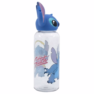Disney Stitch Flowers pudele ar 3D vāciņu, 560 ml