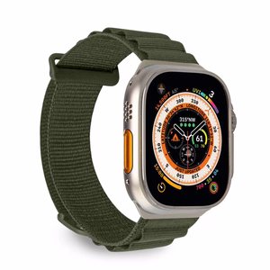 Нейлоновый ремешок Puro Extreme для Apple Watch 42 / 44 / 45 / 49 мм - тёмно-зелёный