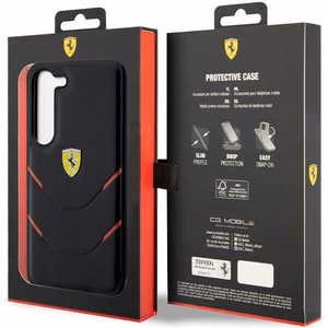 Ferrari FEHCS23MPBAK S23+ S916 melns/melns cietais apvalks Karstā štancēšana līnijas