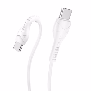 Kabelis USB C uz USB C Hoco PD 60W 1 m X37 balts
