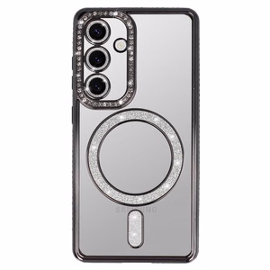 Bling Magsafe Case for Samsung Galaxy S25 black