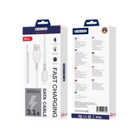 JELLICO kabelis KDS-32 Micro USB 3.1A 2M Balts