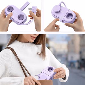 Orico AP3 65W GaN 6in1 strāvas sadalītājs 2x AC + 2x USB-A + 2x USB-C - violets