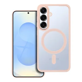 COLOR EDGE MAG COVER viedtālruņa apvalks saderīgs ar Magnētisko SAMSUNG S25 rozā