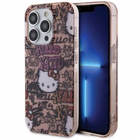 Hello Kitty IML Tags Graffiti viedtālruņa apvalks iPhone 14 Pro Max - rozā
