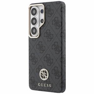 Guess maciņš 4G Rhinestone Round Logo MagSafe priekš Samsung Galaxy S26 Ultra melns