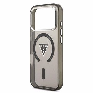 GUESS чехол для IPHONE 17 Pro Max совместимый с MagSafe GUHMP17XHGTMLCGK (IML Gradient W/ Triangle Logo) чёрный