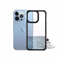 PanzerGlass ClearCase iPhone 13 Pro 6.1" melns Antibacterial Military grade SilverBullet 0324