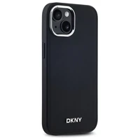 DKNY Vienkāršs logotips magnētiskais iPhone 15 viedtālruņa apvalks - melns