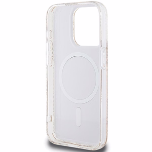 Guess IML GCube MagSafe viedtālruņa apvalks iPhone 15 Pro Max - brūns
