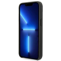 Karl Lagerfeld ādas perforēts logotipa apvalks viedtālrunim iPhone 14 Plus - melns