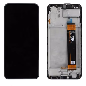 LCD ekrāns Samsung A236 A23 5G ar skārienekrānu un rāmi oriģināls melns (servisa komplekts)