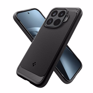 Spigen Rugged Armor maciņš Xiaomi 17T Pro, matēti melns