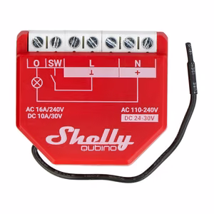 Shelly Qubino Wave1PM kontrolieris, 1 kanāls, Z-Wave (jaudas mērīšana)