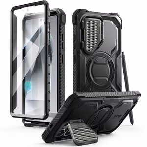 Supcase IBLSN Armorbox Magnētiskais viedtālruņa apvalks Samsung Galaxy S25 Ultra - melns