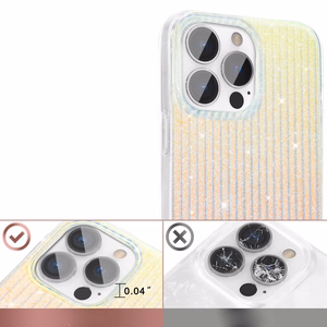 Kingxbar Travel Series grezns elegants viedtālruņa apvalks iPhone 13 Pro zils-oranžs (Mākoņi)