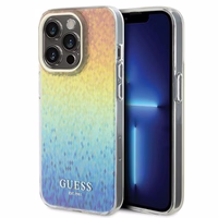 Guess IML Faceted Mirror Disco Iridescent viedtālruņa apvalks iPhone 15 Pro – daudzkrāsains