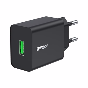 BWOO сетевое зарядное устройство CDA249 5V 2,4A USB-A, черный