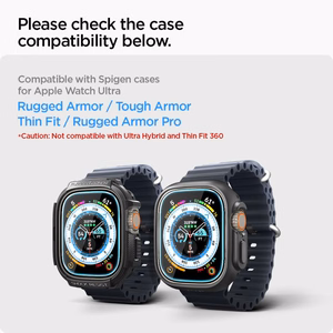 Spigen Glas.tR EZ Fit temperatēts stikls Apple Watch Ultra / Ultra 2 (49 mm) - 2 gab