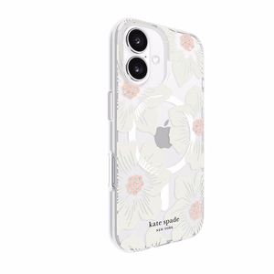 Kate Spade New York Protective MagSafe - Case for iPhone 16 (Hollyhock Floral)