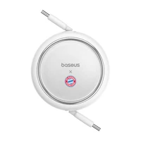 Baseus USB-C uz USB-C 100W lādēšanas kabelis (balts) Bayern Edition